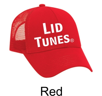 Lid Tunes Mesh Back Red Cap